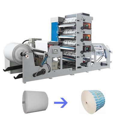 860mm Width Disposable Paper Cup Printing Machines 60m-120m/Min